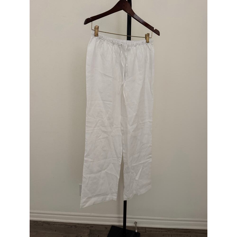 New $147 Caara Paloma white linen pants sz XS - Picture 5 of 6